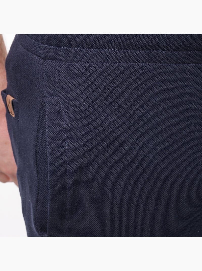 Bermuda cargo in maglia piquè Blu marino - Kiabi