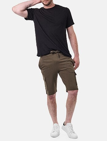 Bermuda cargo in maglia piquè