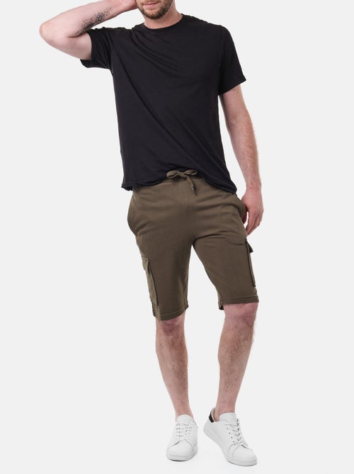 Bermuda cargo in maglia piquè - Kiabi