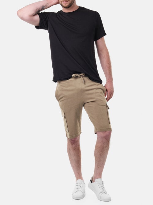 Bermuda cargo in maglia piquè - Kiabi