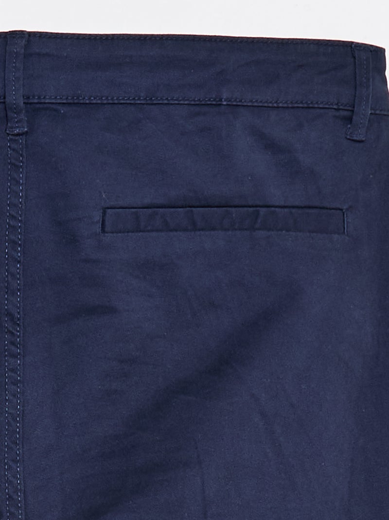 Bermuda chino - collezione facile da indossare Blu - Kiabi