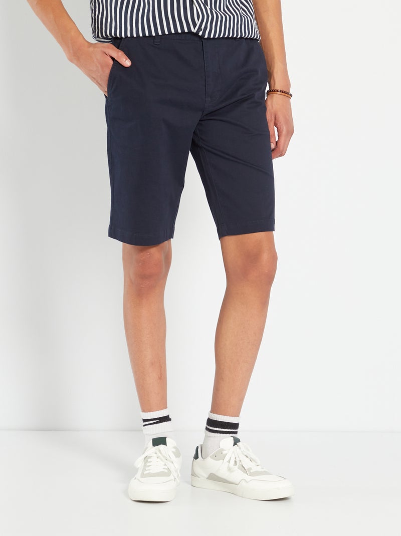 Bermuda chino +190 cm BLU - Kiabi