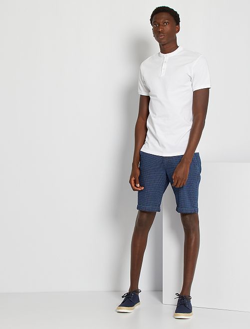Bermuda chino a quadri - BLU - Kiabi - 15.00€