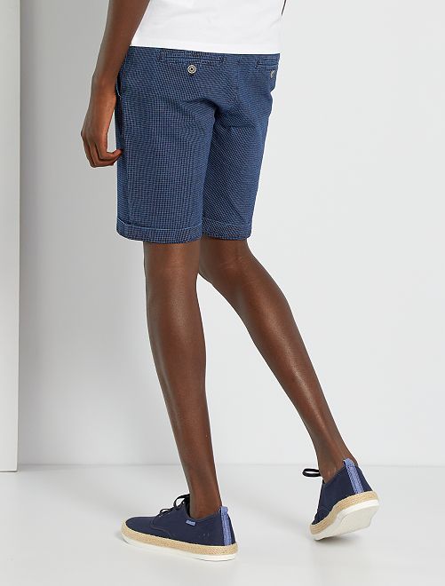 Bermuda chino a quadri - BLU - Kiabi - 15.00€
