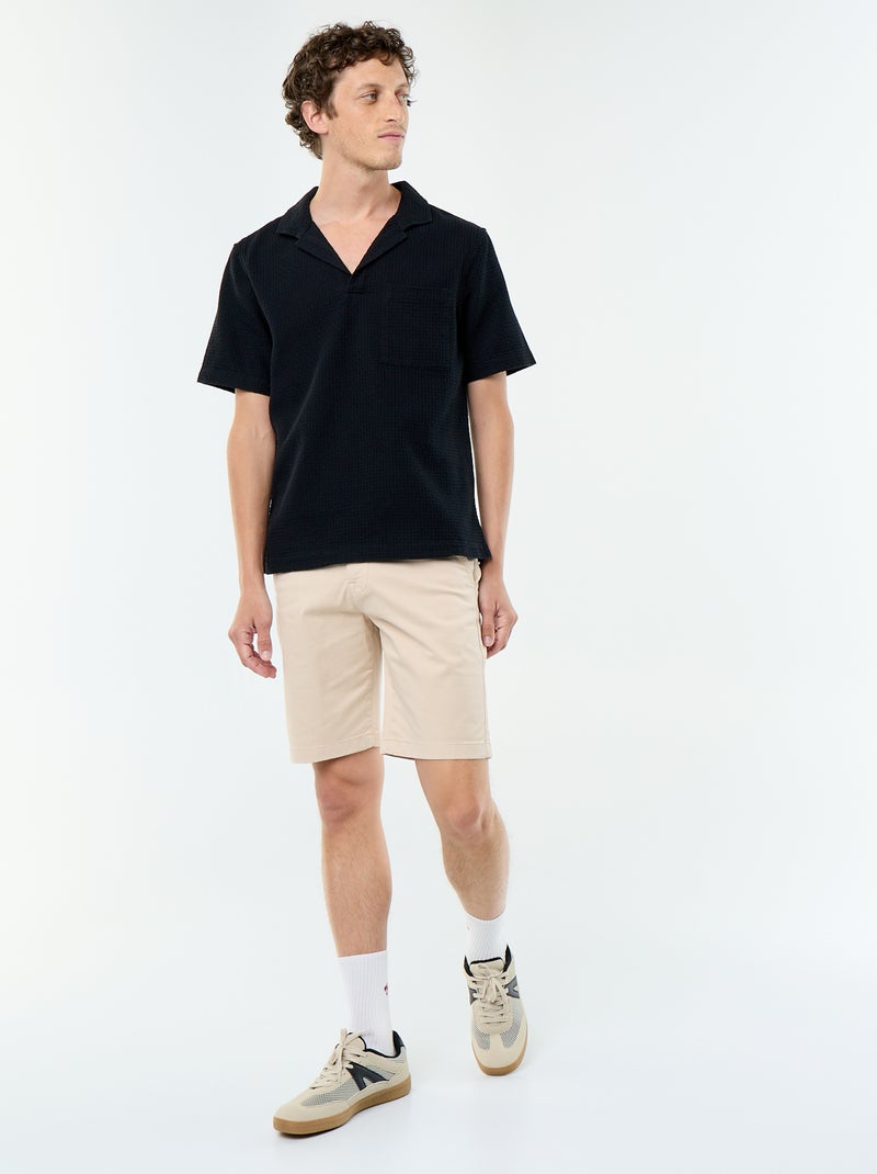 Bermuda chino a tinta unita Beige - Kiabi