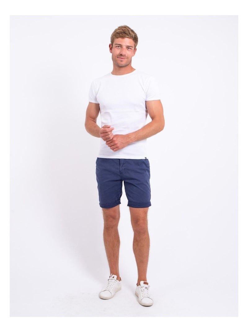 Bermuda chino BAZY Blu marino - Kiabi