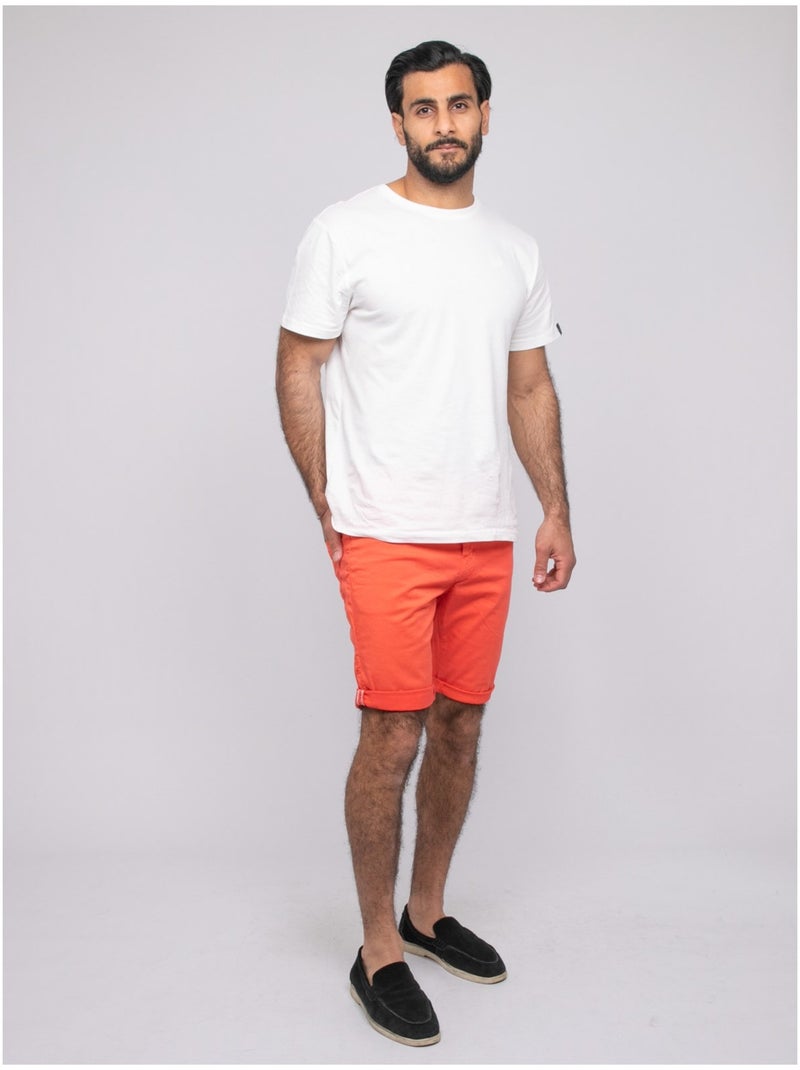 Bermuda chino BLOCHELLI Arancione corallo - Kiabi