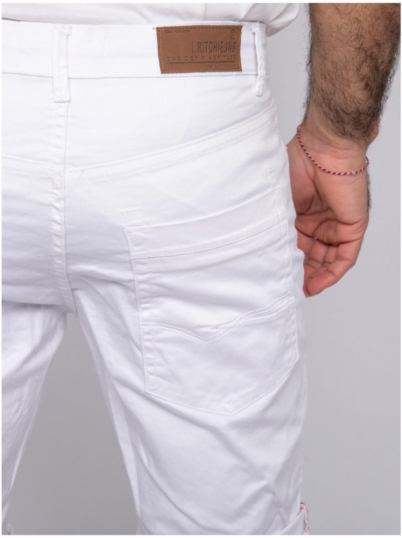 Bermuda chino BLOCHELLI Bianco - Kiabi