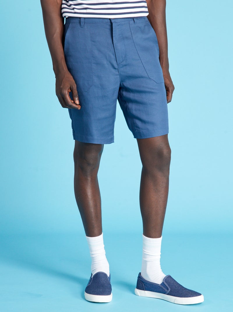 Bermuda chino blu scuro - Kiabi
