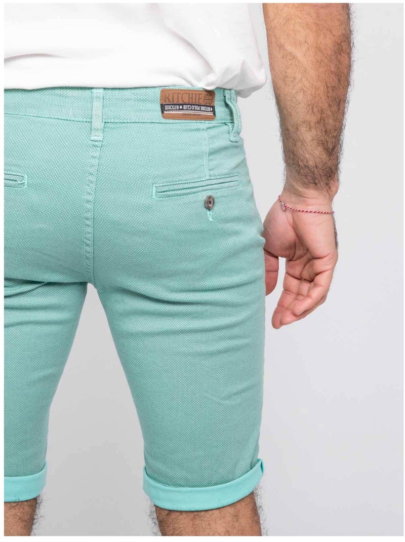 Bermuda chino BODELTA Verde acqua - Kiabi