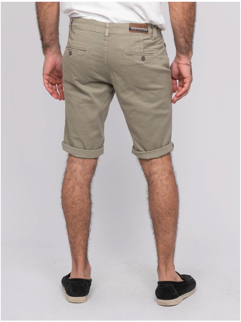 Bermuda chino BODELTA Verde kaki chiaro - Kiabi