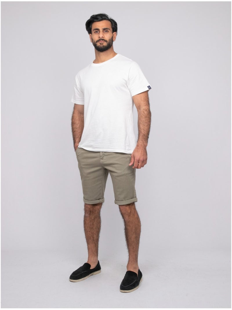 Bermuda chino BODELTA Verde kaki chiaro - Kiabi