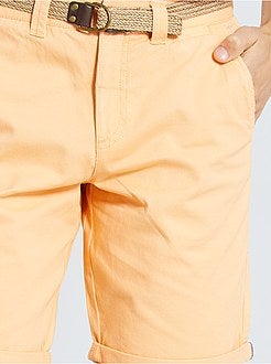 Bermuda chino + cintura - Kiabi
