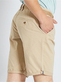 Bermuda chino + cintura - Kiabi