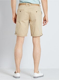 Bermuda chino + cintura - Kiabi