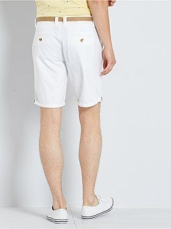 Bermuda chino + cintura - Kiabi