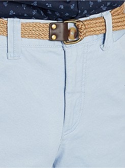 Bermuda chino + cintura - Kiabi