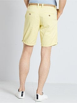 Bermuda chino + cintura - Kiabi