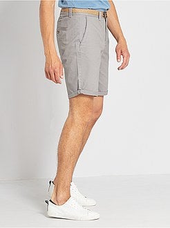 Bermuda chino + cintura - Kiabi