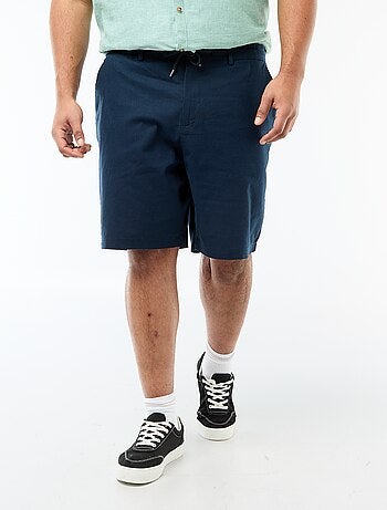 Bermuda chino con apertura a bottoni + zip + lacci