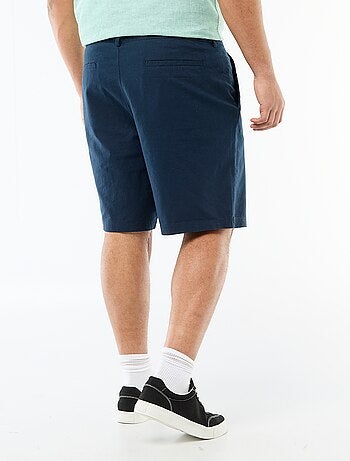 Bermuda chino con apertura a bottoni + zip + lacci