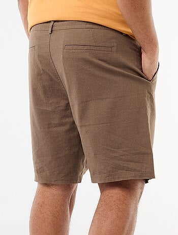 Bermuda chino con apertura a bottoni + zip + lacci