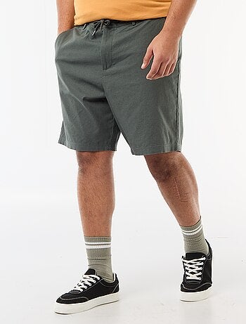 Bermuda chino con apertura a bottoni + zip + lacci