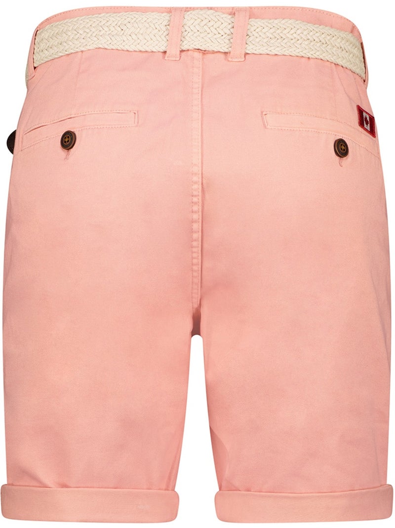 Bermuda chino con cintura plageak – canadian peak Rosa chiaro - Kiabi