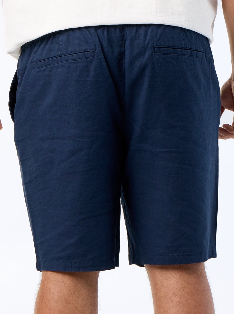 Bermuda chino con coulisse Blu - Kiabi