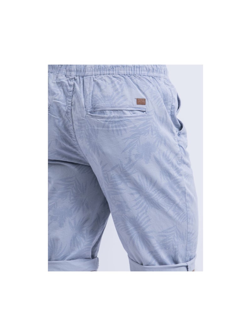 Bermuda chino con motivi BOSTANO Blu cielo - Kiabi