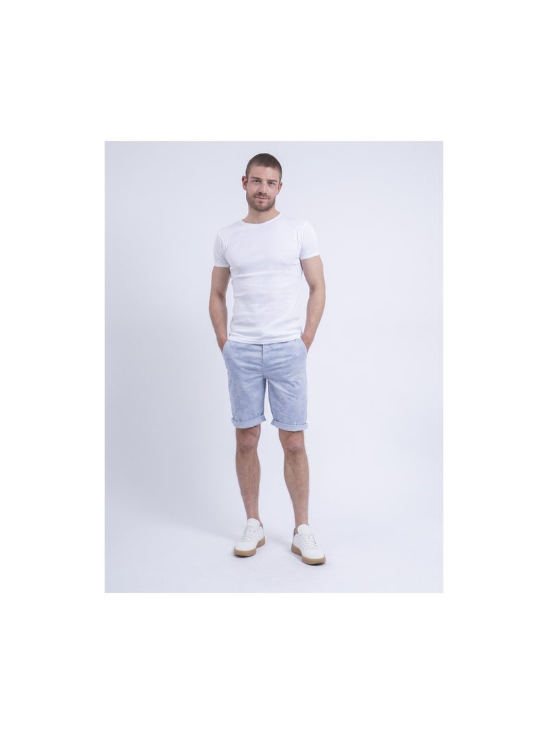 Bermuda chino con motivi BOSTANO Blu cielo - Kiabi