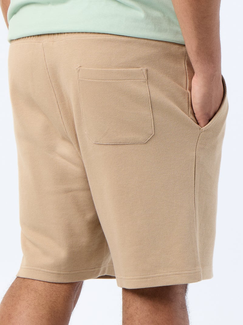 Bermuda chino con vita elasticizzata Beige - Kiabi