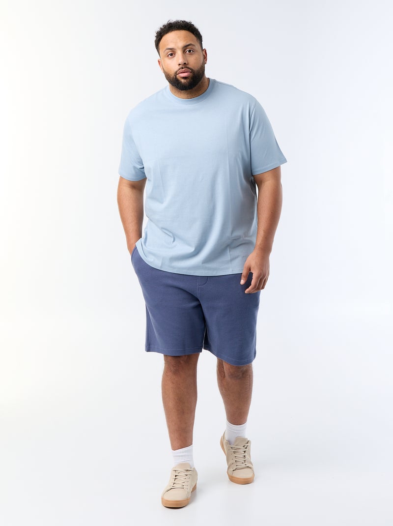 Bermuda chino con vita elasticizzata Blu - Kiabi