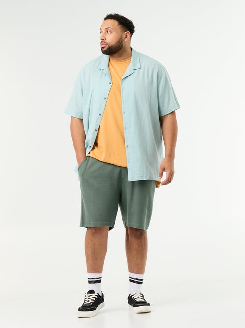 Bermuda chino con vita elasticizzata - Kiabi Bermuda chino con vita elasticizzata - Kiabi