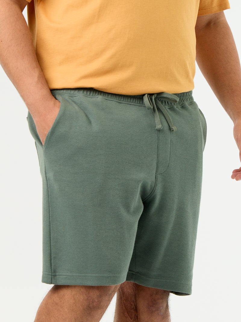 Bermuda chino con vita elasticizzata Verde - Kiabi