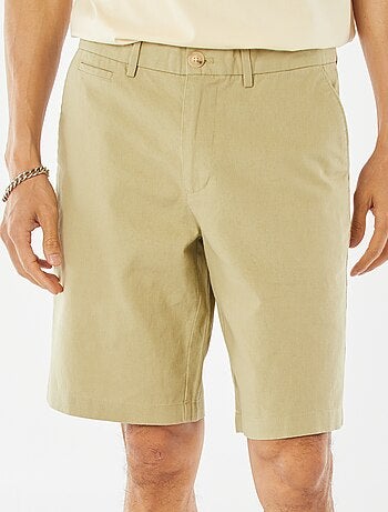 Bermuda chino in misto lino