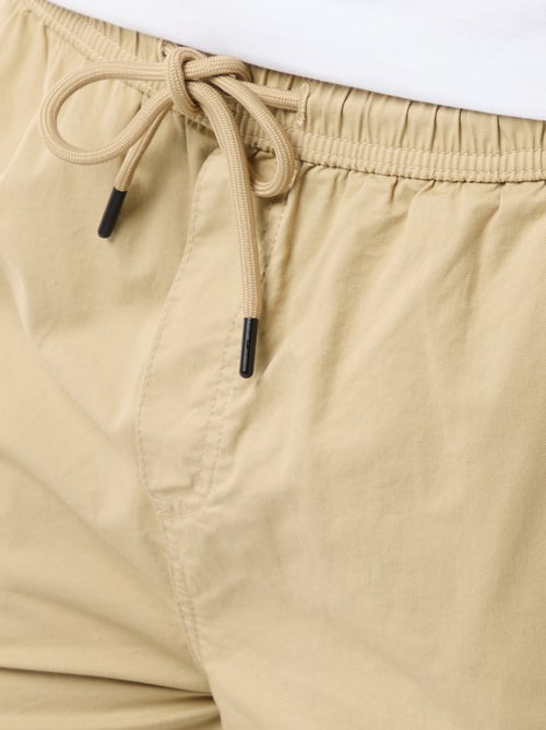 Bermuda chino in popeline con tasche a patta - Kiabi