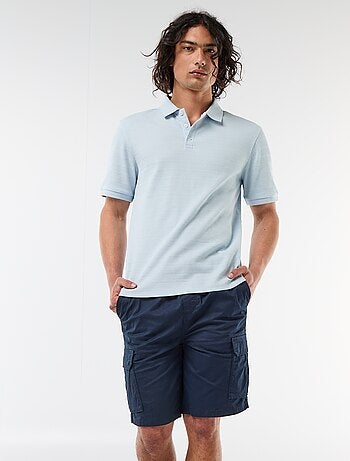 Bermuda chino in popeline con tasche a patta