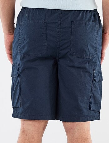 Bermuda chino in popeline con tasche a patta