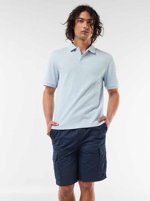 Bermuda chino in popeline con tasche a patta - Kiabi