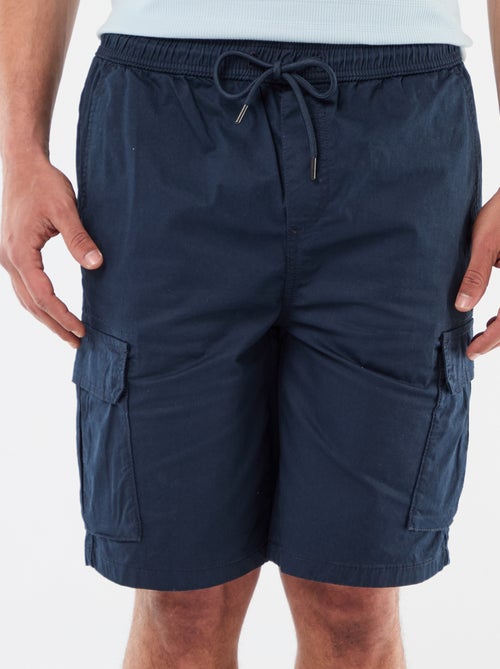 Bermuda chino in popeline con tasche a patta - Kiabi