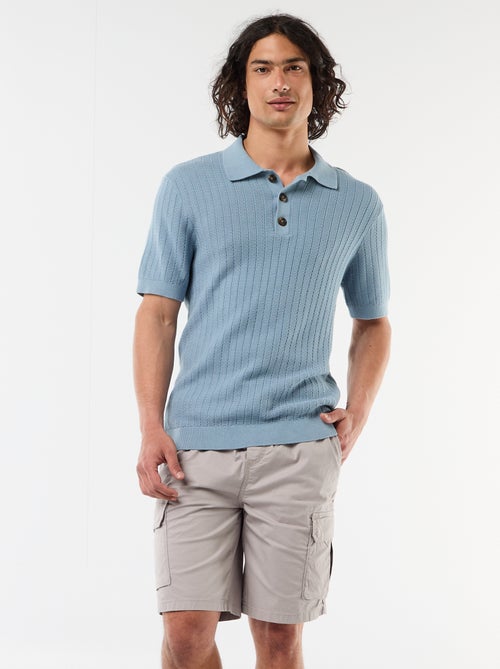 Bermuda chino in popeline con tasche a patta - Kiabi