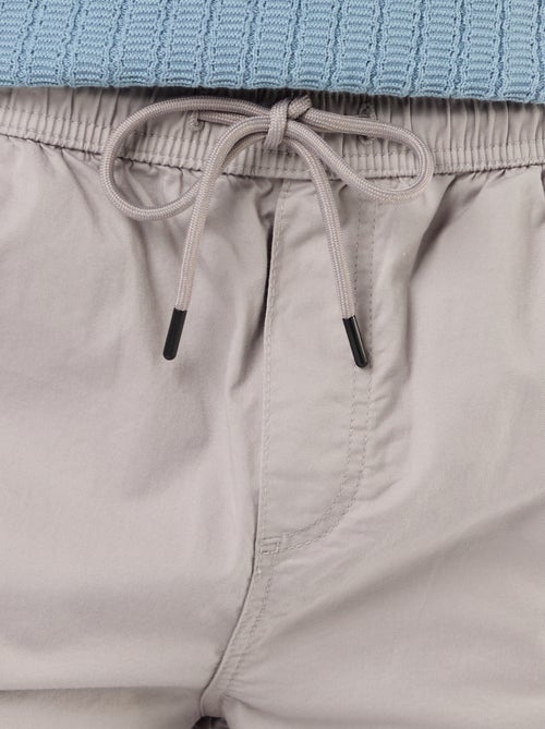 Bermuda chino in popeline con tasche a patta - Kiabi