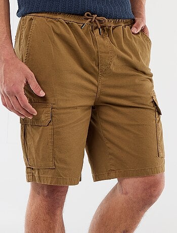 Bermuda chino in popeline con tasche a patta