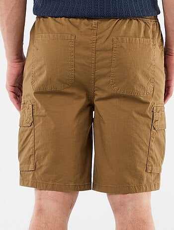 Bermuda chino in popeline con tasche a patta