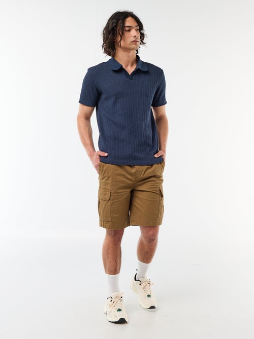 Bermuda chino in popeline con tasche a patta - Kiabi