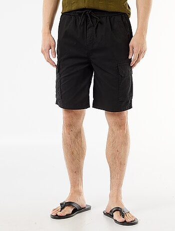 Bermuda chino in popeline con tasche a patta