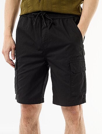 Bermuda chino in popeline con tasche a patta