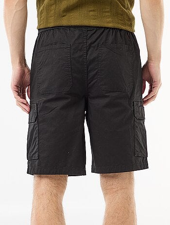 Bermuda chino in popeline con tasche a patta