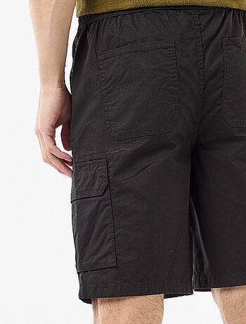 Bermuda chino in popeline con tasche a patta